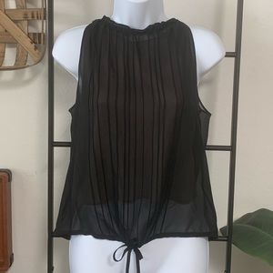 Max Studio Sheer Overlay Tank